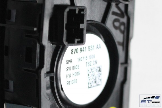 AUDI A3 TT Q2 PRZEŁĄCZNIK WŁĄCZNIK ŚWIATEŁ 8V0941531AA 8V0 941 531 AA WŁĄCZNIK halogeny 8V0941531G