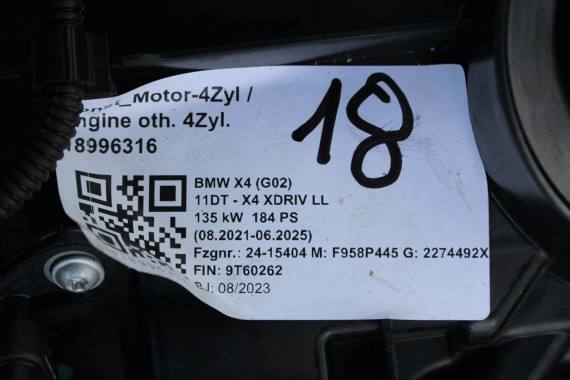 BMW SILNIK 2.0 T B48B20A benzyna B48 B20 X1 U11 2 G42 U06 2.0T B48B20A B48B20A B48B20 B48 B20 A B48B20A B48 B20 A B48 B20A 2.0B