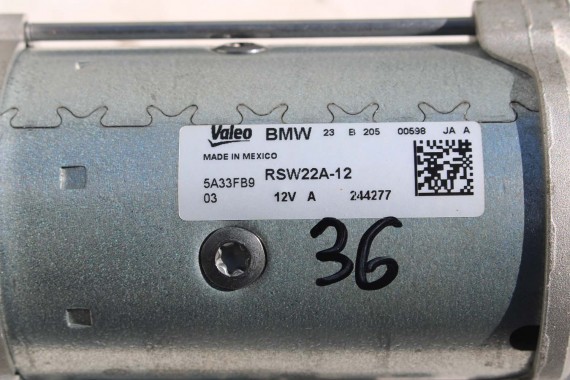 BMW ROZRUSZNIK 5A33FB9 12415A33FB9 SILNIK 2.0 B46D B48 benzyna 12 41 5A33FB9 5A33FB9 B46B20B 12415A33FB9 5A33FB9 5A33FB9 VALEO