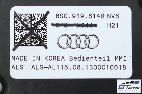 AUDI TT ZESTAW MMI 3G+ CZYTNIK 8S0035072 + PANEL 8S0919614B 8S TOUCHPAD gałka z touchpadem sterowanie 8S0035072 8S0919614B 8S