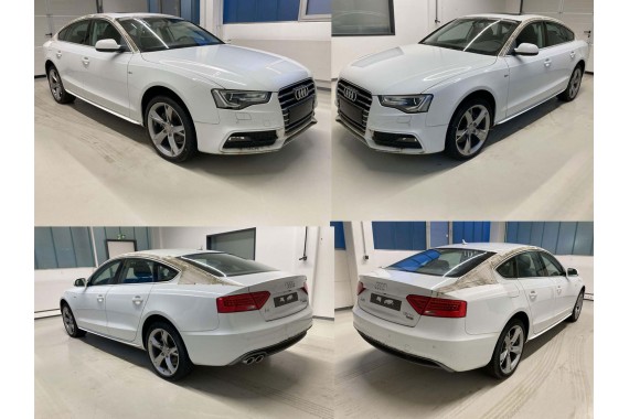 AUDI A5 SPORTBACK DRZWI LEWE PRZÓD + TYŁ STRONA LEWA przednie + tylne 2 sztuki 8T8 2Y2Y LS9R Gletscherweiss 8T8831051 8T8833051