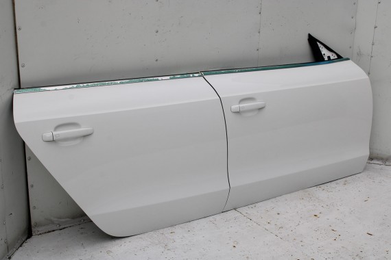 AUDI A5 SPORTBACK DRZWI PRAWE PRZÓD + TYŁ STRONA PRAWA przednie + tylne 2 sztuki 8T 8T8 2Y2Y LS9R 2Y Biały 8T8831052 8T8833052