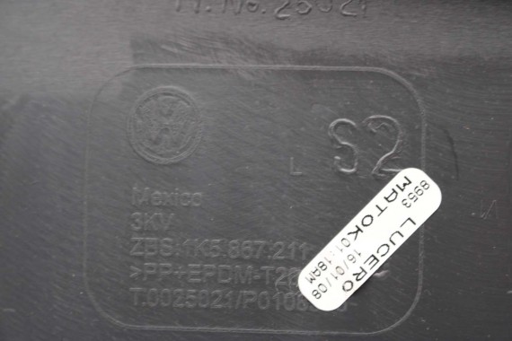 VW JETTA BOCZKI DRZWIOWE BOCZEK TAPICERKA 1K5 welur kolor antracyt 1K4867011 1K4867012 1K5867211 1K5867212 1K5867211 1K5867212