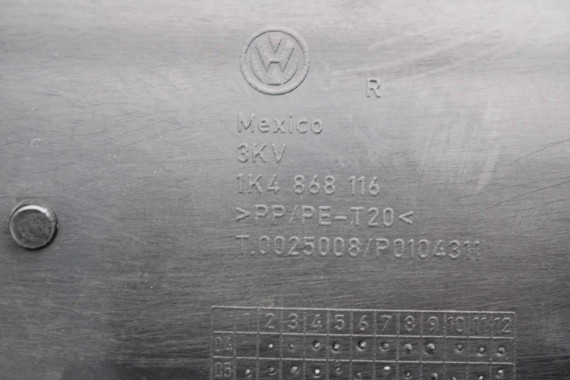 VW JETTA BOCZKI DRZWIOWE BOCZEK TAPICERKA 1K5 welur kolor antracyt 1K4867011 1K4867012 1K5867211 1K5867212 1K5867211 1K5867212
