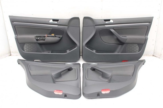 VW JETTA BOCZKI DRZWIOWE BOCZEK TAPICERKA 1K5 welur kolor antracyt 1K4867011 1K4867012 1K5867211 1K5867212 1K5867211 1K5867212