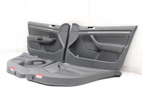 VW JETTA BOCZKI DRZWIOWE BOCZEK TAPICERKA 1K5 welur kolor antracyt 1K4867011 1K4867012 1K5867211 1K5867212 1K5867211 1K5867212