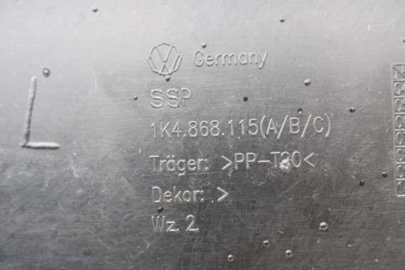 VW JETTA BOCZKI DRZWIOWE BOCZEK TAPICERKA 1K5 welur szary 1K4867011 1K4867012 1K5867211 1K5867212 1K5867211 1K5867212 1K4867012