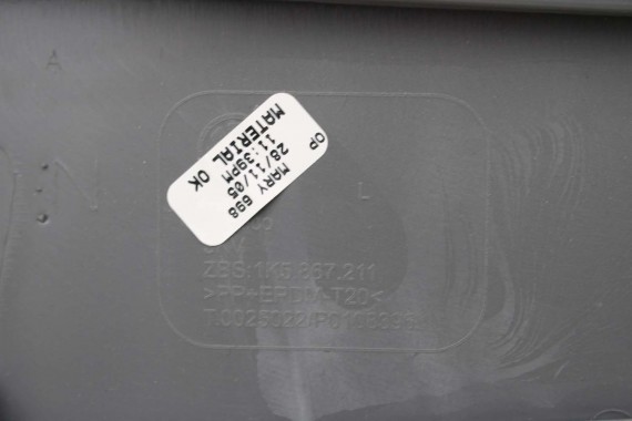 VW JETTA BOCZKI DRZWIOWE BOCZEK TAPICERKA 1K5 skóra szary 1K4867011 1K4867012 1K5867211 1K5867212 1K5867211 1K5867212 1K4867012