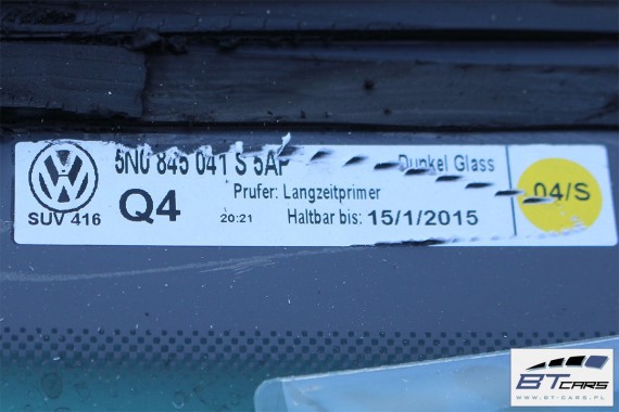 VW TIGUAN SZYBA KAROSERYJNA 5N0845042S 5N0845041S 5N0845042S 5N0 845 042 S boczna błotnika 5N0845042S 5N0845042S 5N0845042L