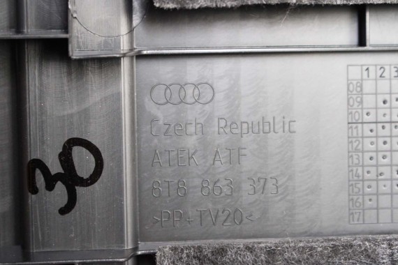 AUDI A5 SPORTBACK BOCZEK DYWAN TAPICERKA BAGAZNIKA 8T8864483 8T8861529 8T0863463 8T8863879M 8T8863880M boczki bagażnik tapicerka