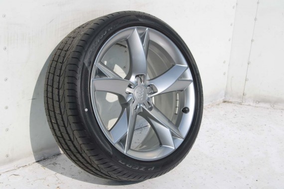 AUDI A4 A5 FELGI 19 cali OPONY KOŁA felga 8T0601025CK 8.5J*19H2 ET32 opona PIRELLI PZERO 255/35/19 96Y lato 8K B8 8T 8T0601025CK