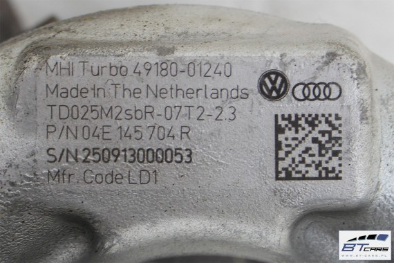 VW AUDI SKODA TURBINA TURBOSPRĘŻARKA 04E145704R 04E 145 704 R 04E145704F 04E145713N 04E145721R 04E145721E 04E145721 1.4 TSi SEAT