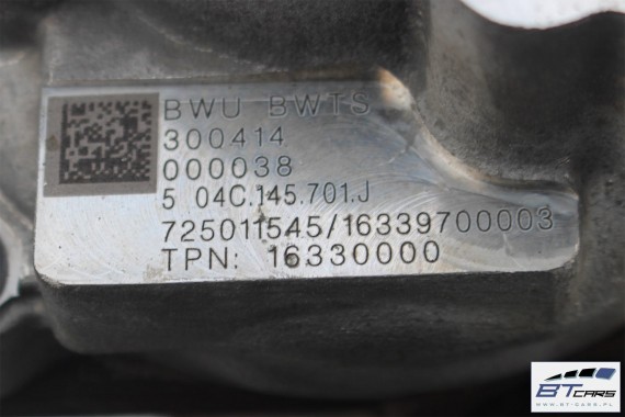 AUDI VW SEAT SKODA TURBINA TURBOSPRĘZARKA 04C145701J 04C145701K 04C145701P 04C145702D 04C145702R 04C145702L 1.0 TSI 8X, 8V