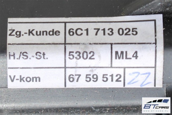 VW POLO SKODA SEAT WYBIERAK SKRZYNI 6C1713025 6C1713025Q 6C171302AA 6C1713025AF lewarek dźwignia 6C1713025 6C1713025Q 6C171302AA