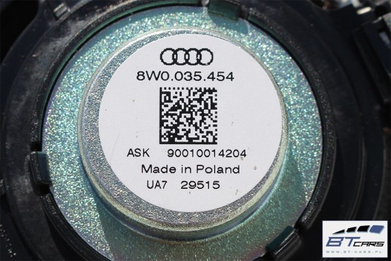 AUDI A4 SEDAN GŁOŚNIKI NAGŁOŚNIENIE KOMPLET 8W 8W5035412 8W5035411 8W0035415 8W0035454  4M0035454A 8W0035399 8W5035399 8W0035415