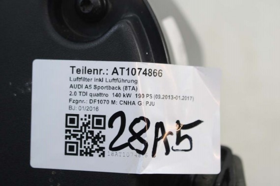 AUDI A4 A5 Q5 FILTR POWIETRZA OBUDOWA 8K0133837BN 8K0133835BR 8K0133835CD 8K0 133 837 BN 8K0133835 CD 8K 8T 8R LIFT 8K0133837BN