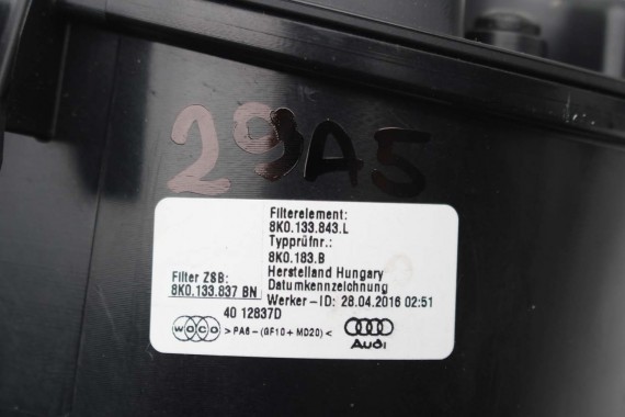AUDI A4 A5 Q5 FILTR POWIETRZA OBUDOWA 8K0133837BN 8K0133835BR 8K0133835CD 8K0 133 837 BN 8K0133835 CD 8K 8T 8R LIFT 8K0133837BN