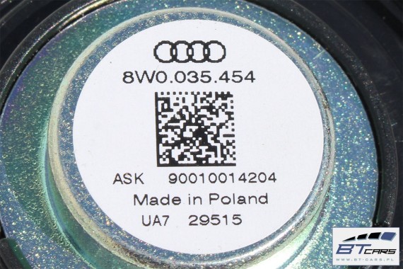 AUDI A4 SEDAN GŁOŚNIKI NAGŁOŚNIENIE KOMPLET 8W 8W5035412 8W5035411 8W0035415 8W0035454  4M0035454A 8W0035399 8W5035399