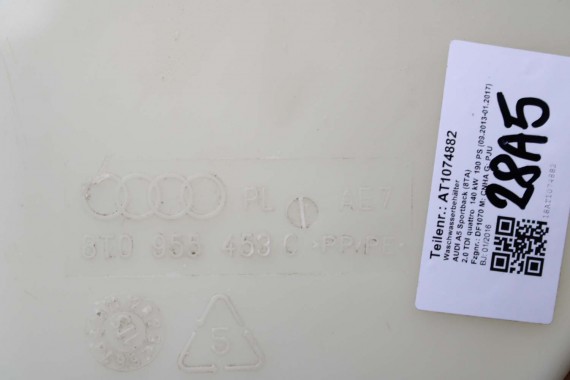AUDI A4 A5 ZBIORNIK SPRYSKIWACZY 8T0955453C 8T0955453B 8T0955453A 8T1955463B 8T1955463C 8T0955453C 8K 8T 3B7955681 8T0955453