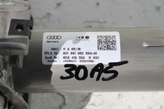 AUDI A4 A5 8K 8T KIEROWNICY KOLUMNA 8K0419502R 8K0 419 502 R przekładnia kierownicza 8K0419502D 8K0419502H 8K0419502 8K0419502M