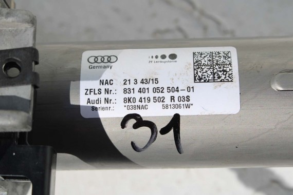 AUDI A4 A5 8K 8T KIEROWNICY KOLUMNA 8K0419502R 8K0 419 502 R przekładnia kierownicza 8K0419502D 8K0419502H 8K0419502 8K0419502M