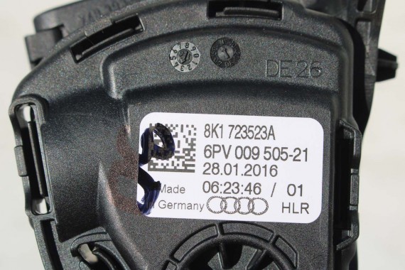AUDI A4 A5 A6 A7 A8 Q5 PEDAŁ GAZU 8K1723523A 8K1 723 523 A 8K 8T 8R 4G 4H 8K1723523 b8 c6 d4 potencjometr FL LIFT 8K1723523A