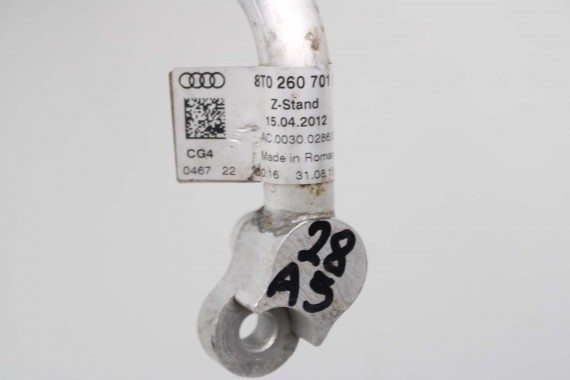 AUDI A4 A5 RURKA KLIMATYZACJI KLIMY 8T0260710G 8K1260712K 8T0260707C 8K WĄŻ PRZEWÓD 8T0260710A 8T0816741A 8T0816741B 8T0260701M