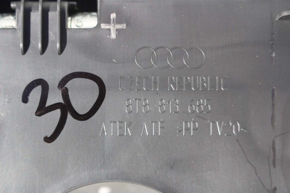AUDI A5 SPORTBACK 8T8813685 KLUCZ DO KÓŁ + ETUI + ŚRUBOKRĘT + hak ucho 8K0805615 8N0012219 8Z0012255 Schowek z Narzędziami