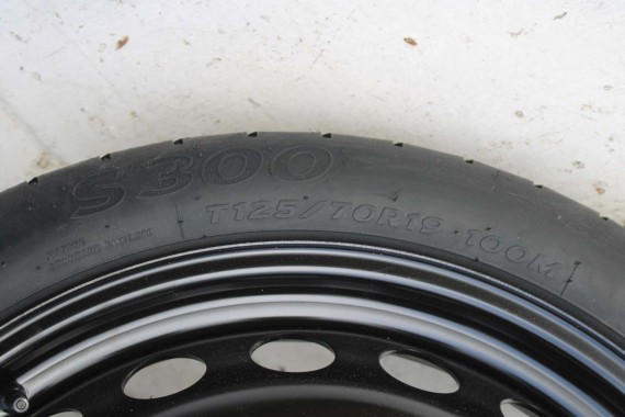 AUDI A4 A5 KOŁO DOJAZDOWE 8K0601027F DOJAZDÓWKA ZAPAS 8K0601027D 4B*19H2 ET29 5x112 HANKOOK S300 125/70/19 100M 8K B8 8T 8F