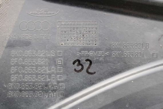 AUDI A4 A5 OSŁONA POD SILNIK SKRZYNI 8K1863821 8K1863821B SILNIKA 8K 8T 8K1863822S  8K1863822P FL LIFT 8K1 863 821 B 8K1 863 822