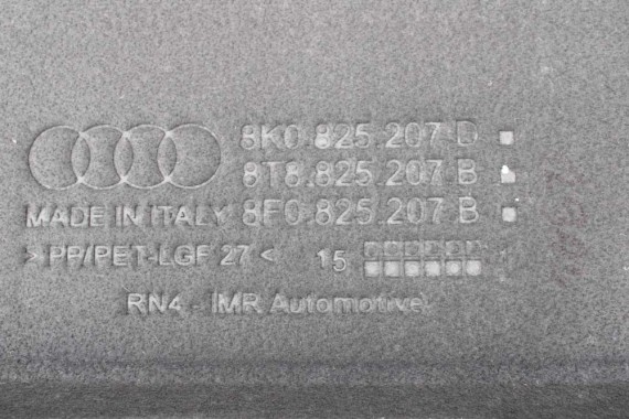 AUDI A4 A5 OSŁONA WYKŁADZINA PODWOZIA PODŁOGI 8K 8K0825207D 8T8825207B 8F0825207B 8K0825208H 8T8825208B 8F0825208D FL LIFT B9 8T