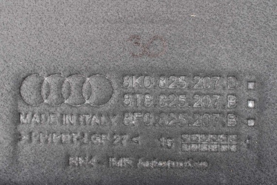 AUDI A4 A5 OSŁONA WYKŁADZINA PODWOZIA PODŁOGI 8K 8K0825207D 8T8825207B 8F0825207B 8K0825208H 8T8825208B 8F0825208D FL LIFT B9 8T