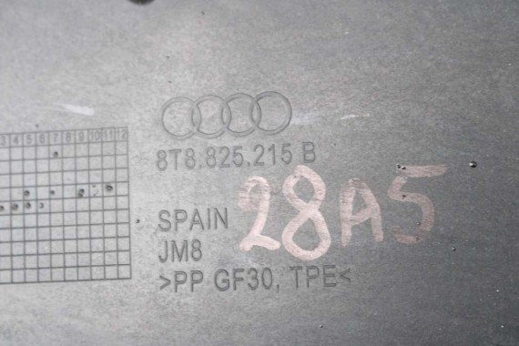AUDI A5 OSŁONA WYKŁADZINA PODWOZIA 8T8825215B 8T8825216B PODŁOGI 8T8825216C LIFT 8T 8T8825216B 8T8825216C 8T8825215B 8T8825215B