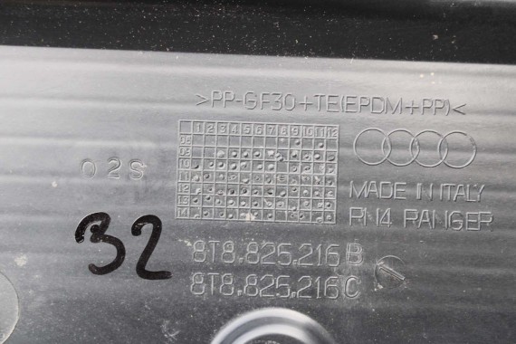 AUDI A5 OSŁONA WYKŁADZINA PODWOZIA 8T8825215B 8T8825216B PODŁOGI 8T8825216C LIFT 8T 8T8825216B 8T8825216C 8T8825215B 8T8825215B