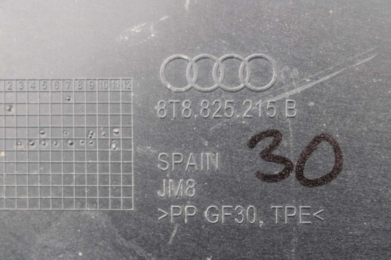 AUDI A5 OSŁONA WYKŁADZINA PODWOZIA 8T8825215B 8T8825216B PODŁOGI 8T8825216C LIFT 8T 8T8825216B 8T8825216C 8T8825215B 8T8825215B