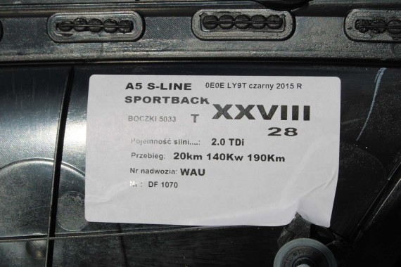 AUDI A5 SPORTBACK FOTELE SIEDZENIA KOMPLET FOTELI 8T FL LIFT N5W Leder Milano fotel siedzenie tapicerka kanapa SKÓRA wentylowane