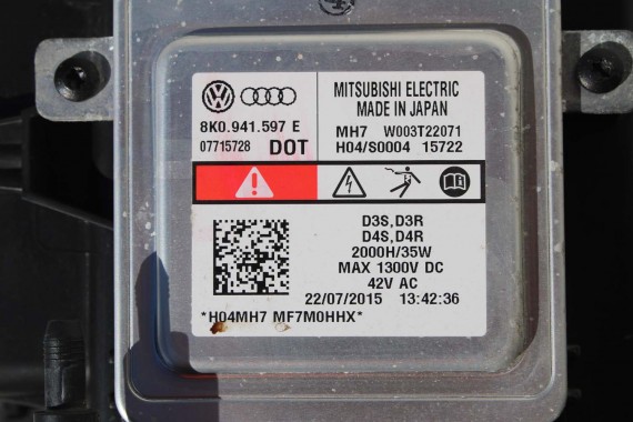 AUDI A5 LIFT PRZÓD 8T LY9T maska błotniki zderzak pas przedni wzmocnienie błotnik lampy Xenon Led 8T0941005C S-LINE 0E0E Czarny