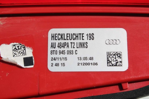 AUDI A5 SPORTBACK LAMPA TYŁ LAMPY TYLNE 8T8945095F 8T8945096F 8T0945093C 8T0945094C 8T8945095F 8T8945096F 8T0945093C 8T0945094C