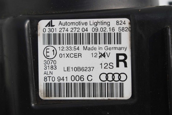 AUDI A5 LIFT PRZÓD 8T LX5Q maska błotniki zderzak pas przedni wzmocnienie błotnik lampy Xenon Led S9S9 8T FL 8T0941005C S-LINE