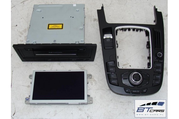 AUDI A4 A5 Q5 ZESTAW MMI 3G+ MONITOR + CZYTNIK + PANEL 8R0919609 8F1035666 8F0919604 wyświetlacz lcd gałka sd navi 8K 8T 8R