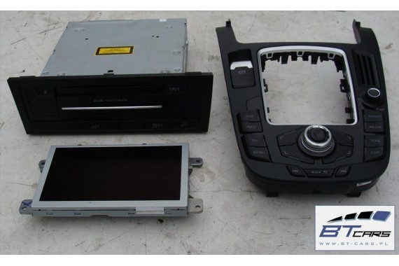 AUDI A4 A5 Q5 ZESTAW MMI 3G+ MONITOR + CZYTNIK + PANEL 8R0919609 8F1035666 8F0919604 wyświetlacz lcd gałka sd navi 8K 8T 8R