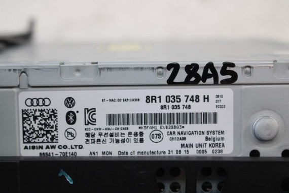 AUDI A4 A5 Q5 FL CZYTNIK MMI 8R1035748H 3G+ SD 8R1 035 748 H DVD HIGH MULTIMEDIA 8K 8T 8R LIFT B8 8R1035748 8R1035748H 8R1035748