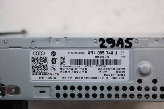 AUDI A4 A5 Q5 FL CZYTNIK MMI 8R1035748J 3G+ SD 8R1 035 748 J DVD HIGH MULTIMEDIA 8K 8T 8R LIFT B8 8R1035748 8R1035748J 8R1035748