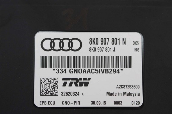 AUDI A4 A5 Q5 MODUŁ STEROWNIK HAMULCA EPB 8K0907801N 8K0907801J 8K0 907 801 N PARKOWANIA 8K 8T 8T B8 8K0907801M 8K0907801P FL