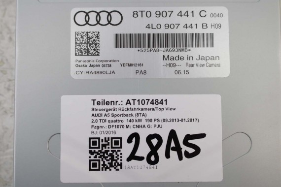 AUDI A4 A5 Q5 FL KAMERA COFANIA 8T0907441C 5N0827566AA + MODUŁ STEROWNIK 4L0907441B 8R0907441A 4L0910441D 8F0907441 8K 8T 8R