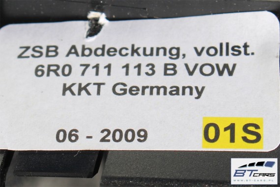 VW POLO GAŁKA ZMIANY BIEGÓW + MIESZEK 6R0711113B 6R0711113E 6R0711113M VOW czarny 6R0 711 113 B 6R0711113B 6R0711113E 6R0711113M