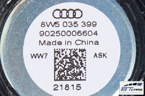 AUDI A4 SEDAN GŁOŚNIKI NAGŁOŚNIENIE 8W5035412 8W5035411 8W0035415 8W0035454 8W0035399 8W5035399 KOMPLET GŁOŚNIKÓW ZESTAW GŁOŚNIK