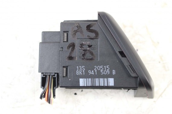 AUDI A4 A5 PRZYCISK ŚWIATEŁ AWARYJNYCH 8K1941509B 8K1941509 8K1 941 509 V10 czarny 8K 8T włącznik 8K1941509B 8K1941509 8K1941509