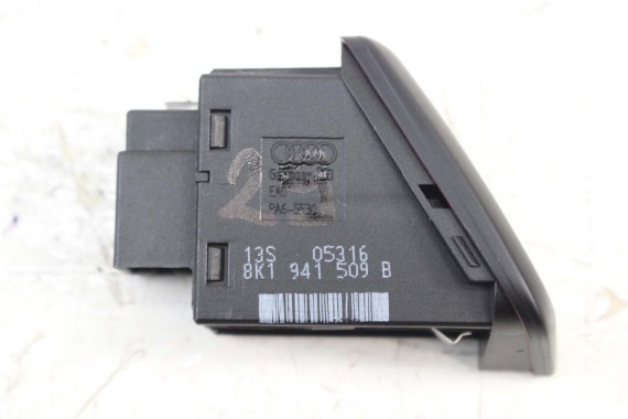 AUDI A4 A5 PRZYCISK ŚWIATEŁ AWARYJNYCH 8K1941509B 8K1941509 8K1 941 509 V10 czarny 8K 8T włącznik 8K1941509B 8K1941509 8K1941509