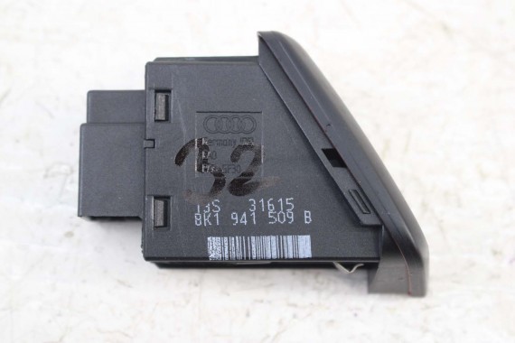 AUDI A4 A5 PRZYCISK ŚWIATEŁ AWARYJNYCH 8K1941509B 8K1941509 8K1 941 509 V10 czarny 8K 8T włącznik 8K1941509B 8K1941509 8K1941509